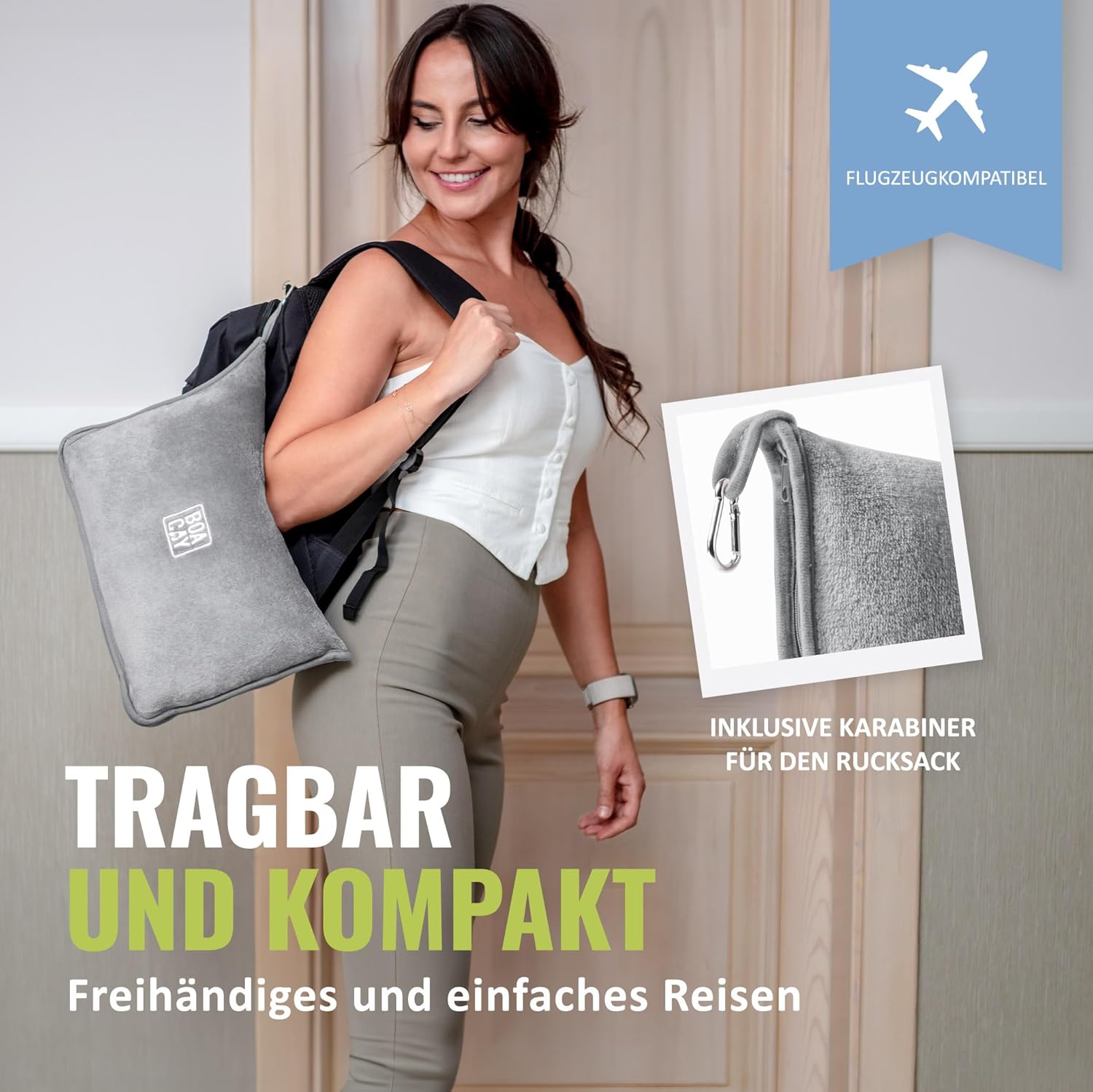 Detalle de BOACAY Reisedecke 100 x 160 cm weich & warm