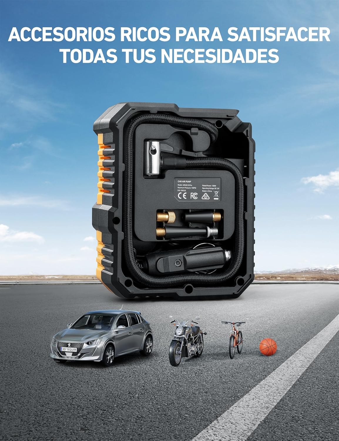 Thumbnail 5 de AstroAI Inflador Ruedas Coche Digital 150 PSI