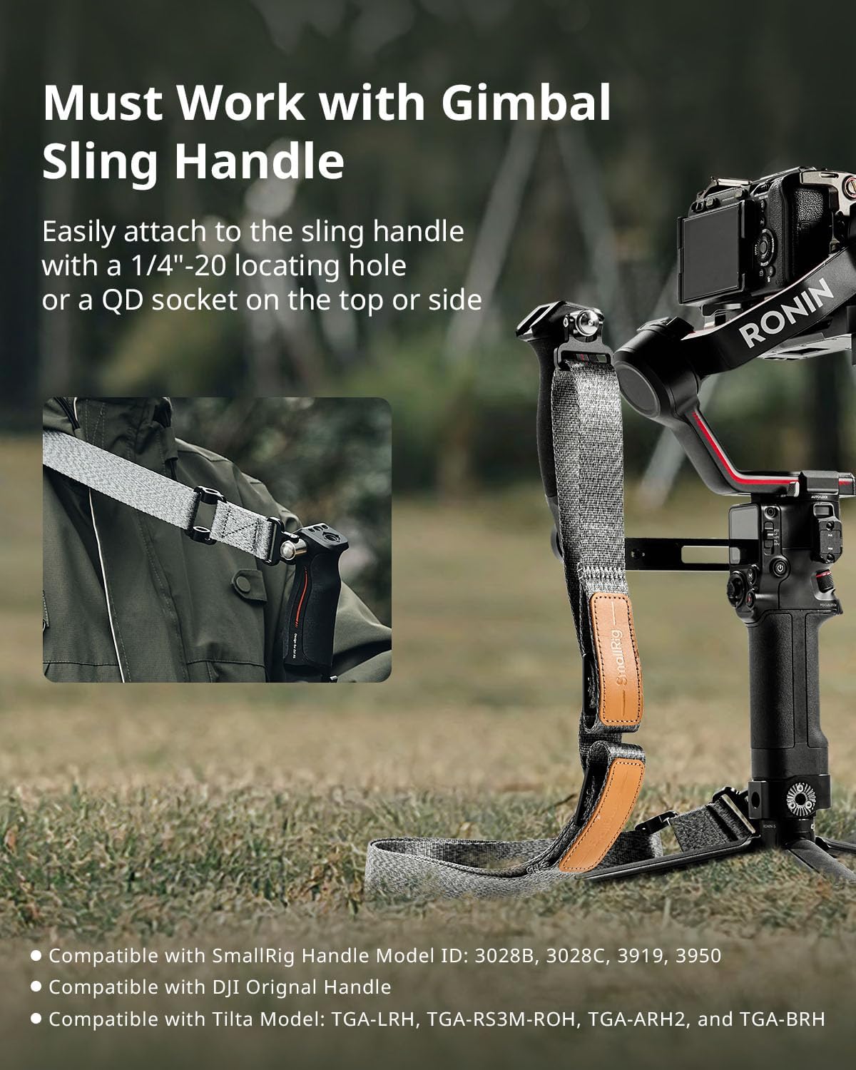 Detalle 2 de SMALLRIG RS 4 Tracolla per gimbal 30 kg