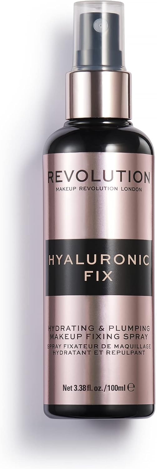 Revolution Beauty London Hyaluronic Fixing Spray, 100 ml – fixeerspray met natriumhyaluronaat