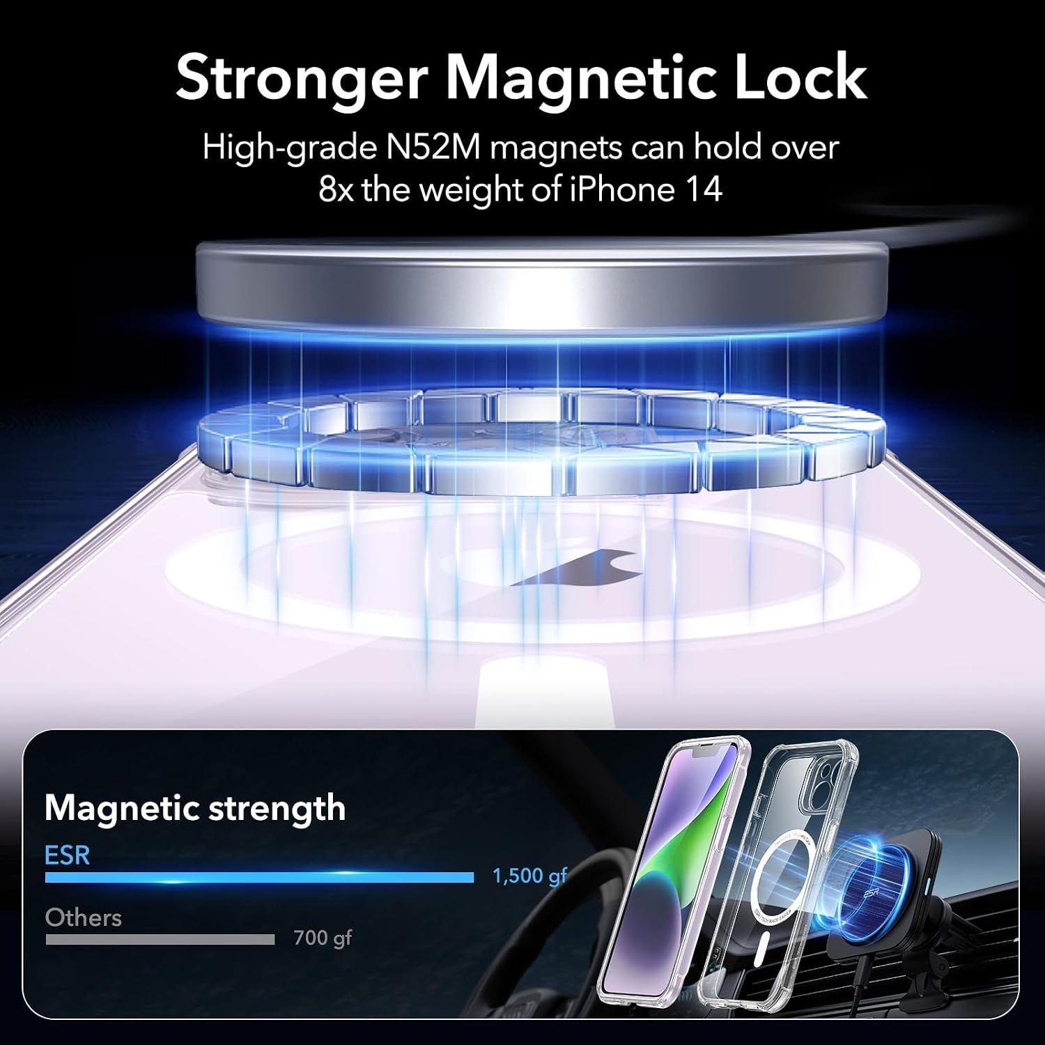 Thumbnail 3 de ESR Armor Series iPhone 14 Case with MagSafe and Built-In Glass Protection