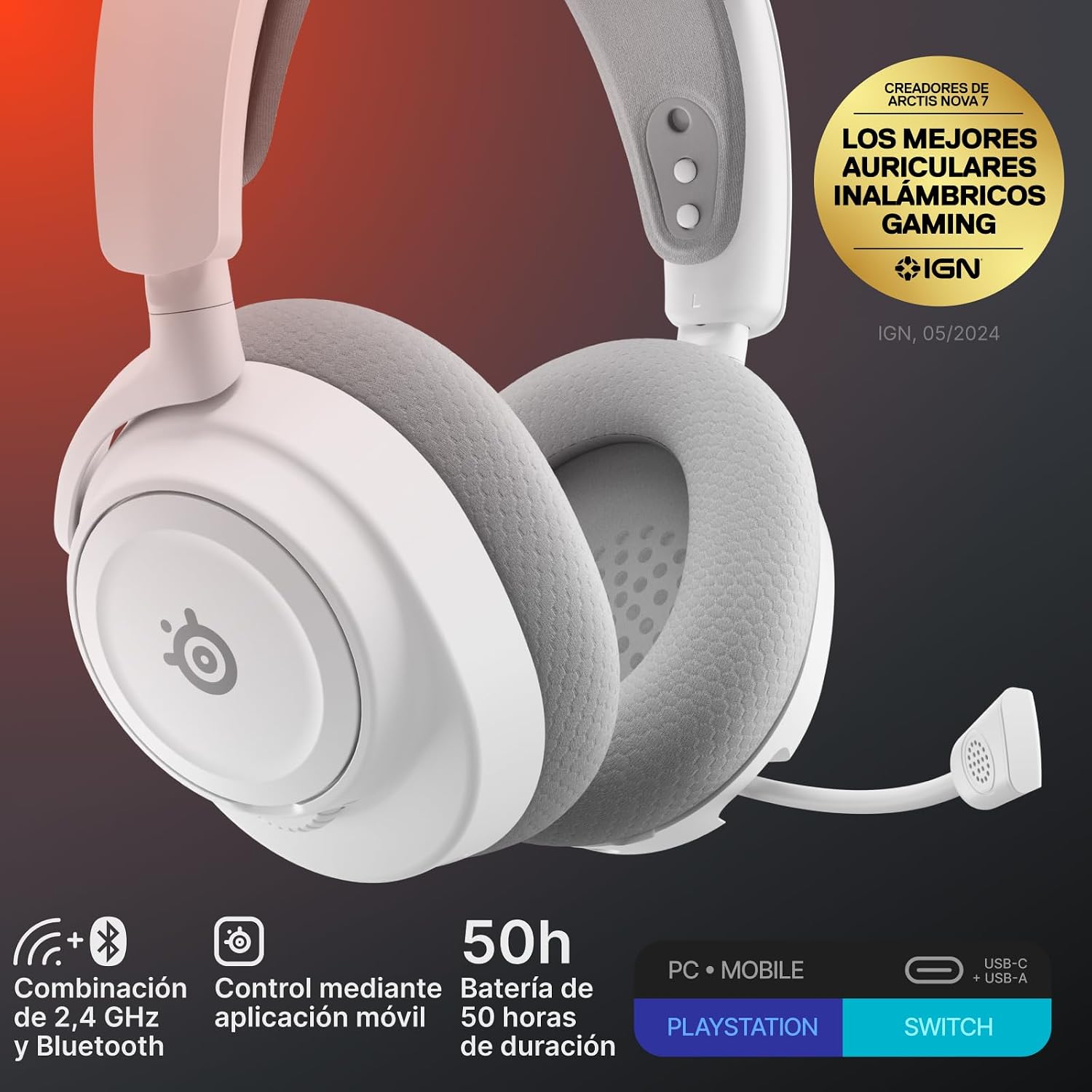 Thumbnail 1 de SteelSeries Arctis Nova 7 Wireless Gen 2 auriculares gaming