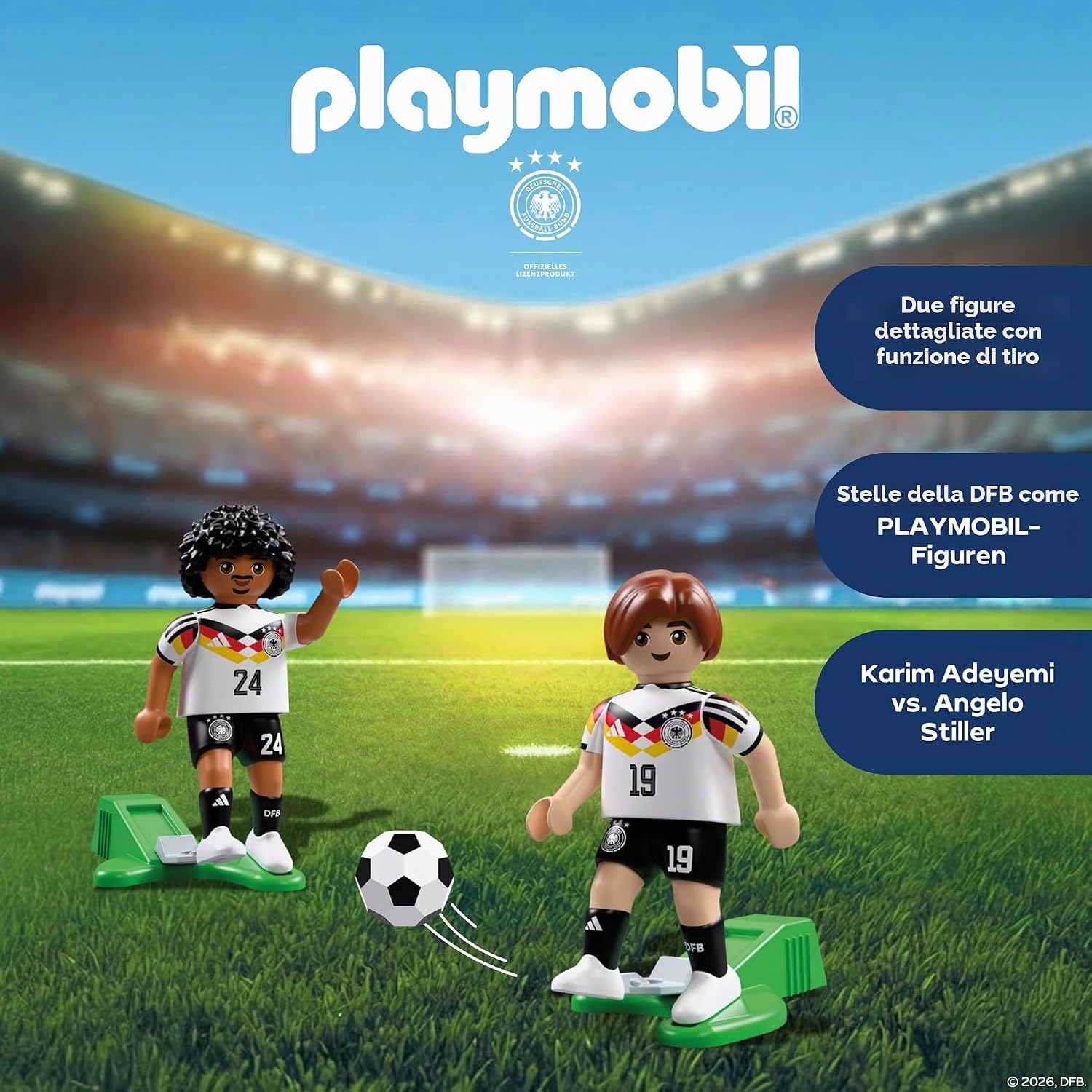 Thumbnail 2 de PLAYMOBIL DFB Set giocatori Adeyemi e Stiller 72256 – azione calcio in miniatura