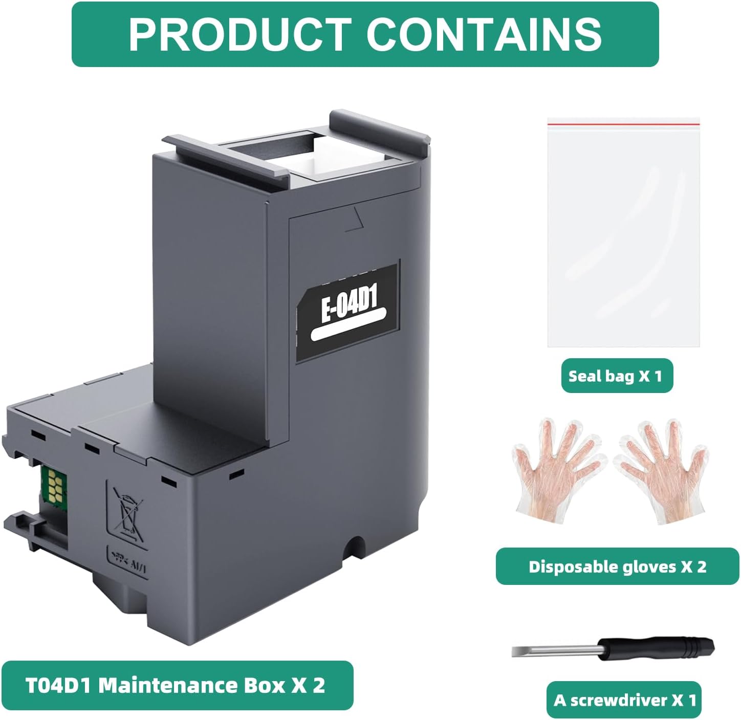 Detalle 1 de Mintink T04D1 Ink Maintenance Box for Epson ET, WF and XP Printers