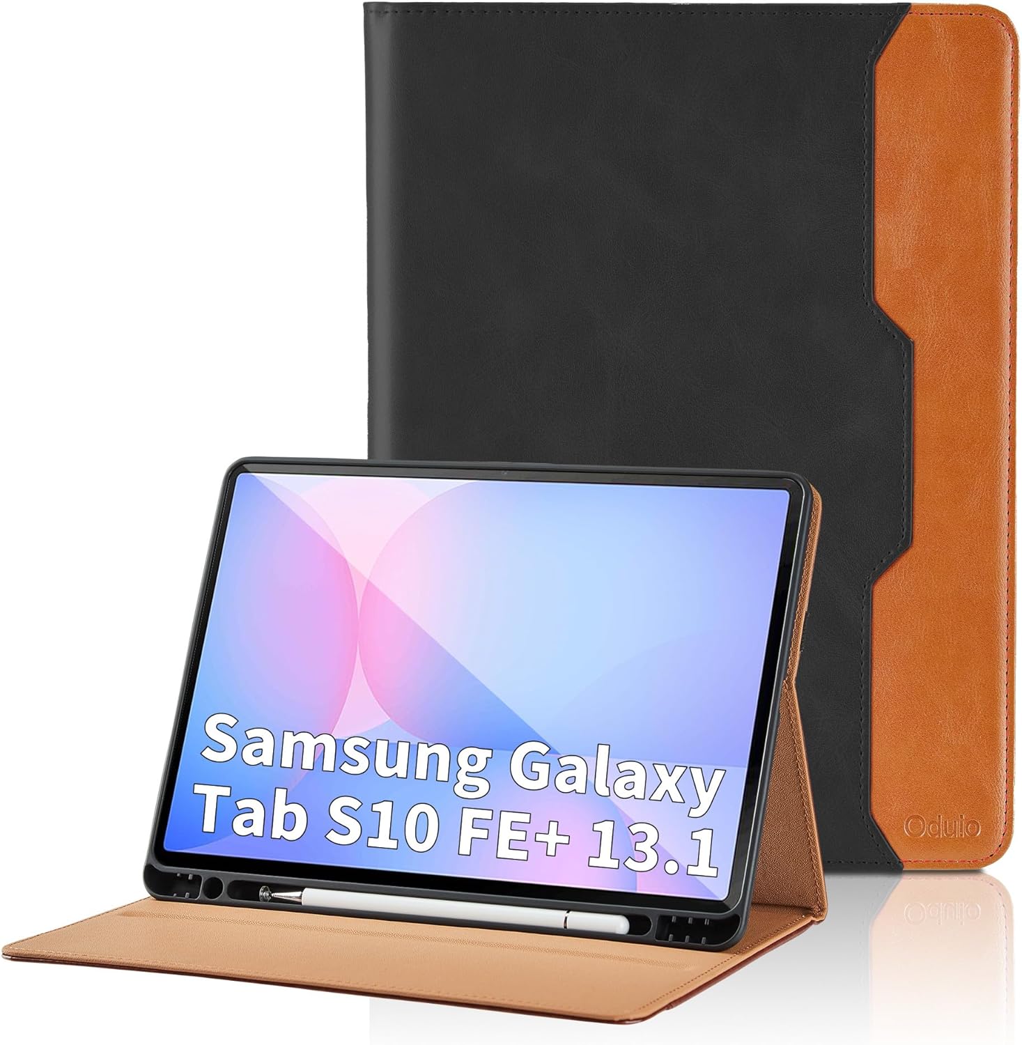 Thumbnail 6 de Hülle für Samsung Galaxy Tab S10 FE+ 13.1" 2025 – PU-Leder Kunstleder-Hülle mit Tasche, Stifthalter, Kickstand und Smart Cover in Braun