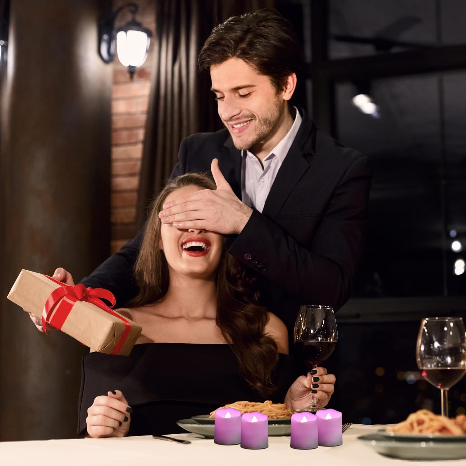 Detalle 2 de Porashine LED Teelichter 6er Set mit Timer
