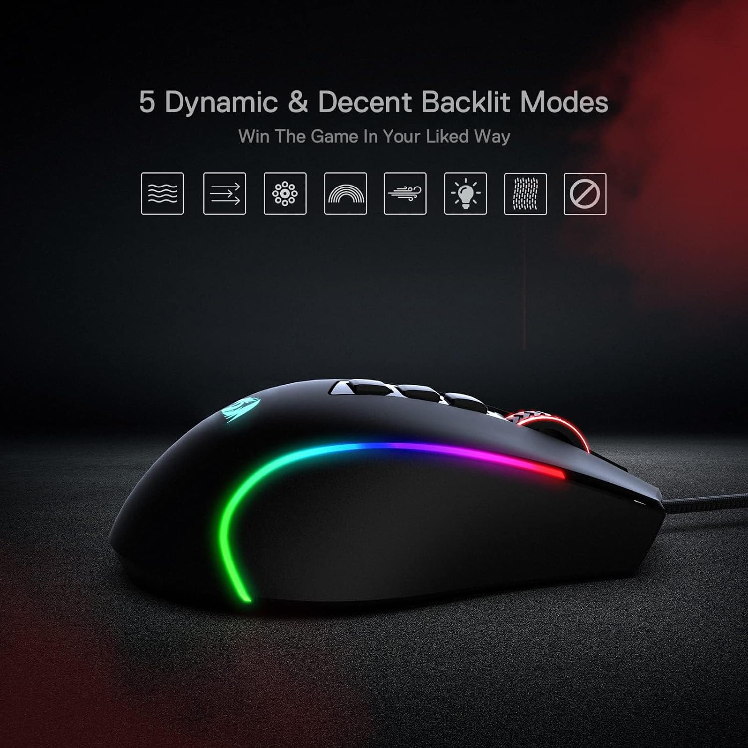 Thumbnail 6 de Redragon M612 Predator RGB Gaming Maus mit 8000 DPI