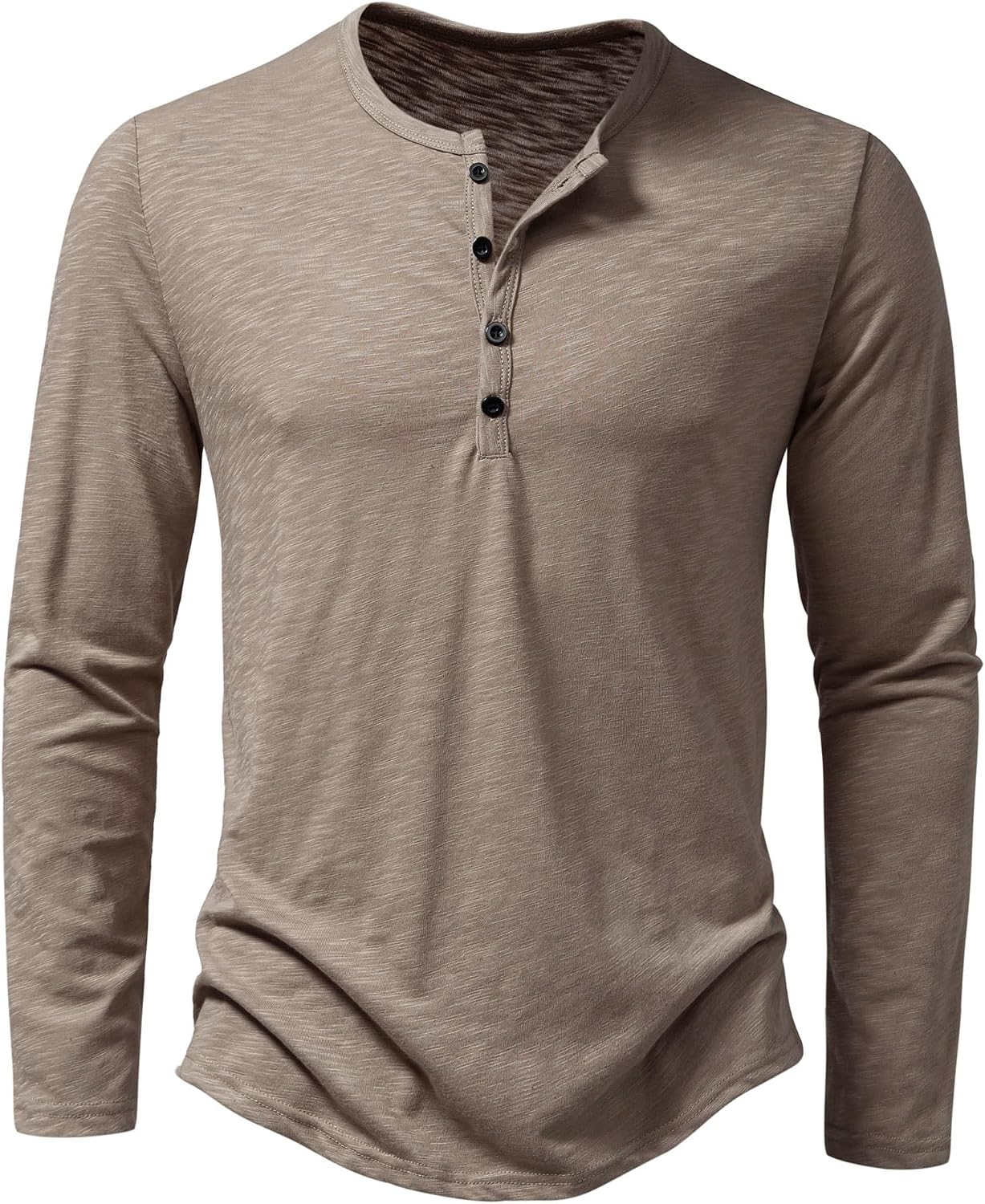 Thumbnail 6 de Henley Hemd Slim Fit mit 4 Knöpfen