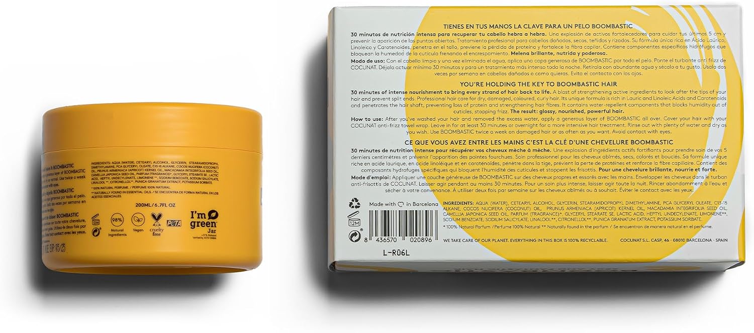 Thumbnail 6 de COCUNAT Boombastic Maschera Capelli Nutriente 200 ml