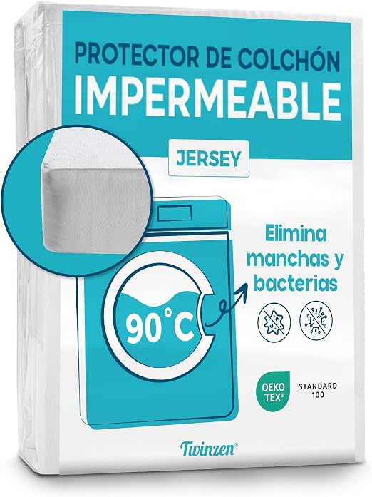 Twinzen - Funda Colchón Impermeable 100x200 🛏️ Protección Total
