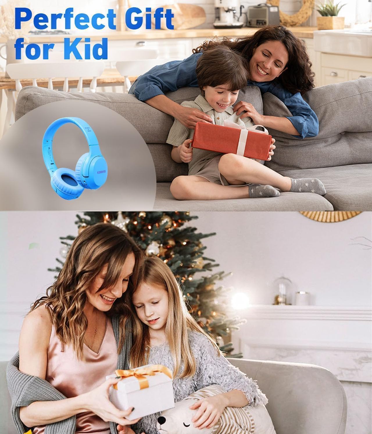 Thumbnail 5 de KONNAO Kids Headphones Wireless 60H