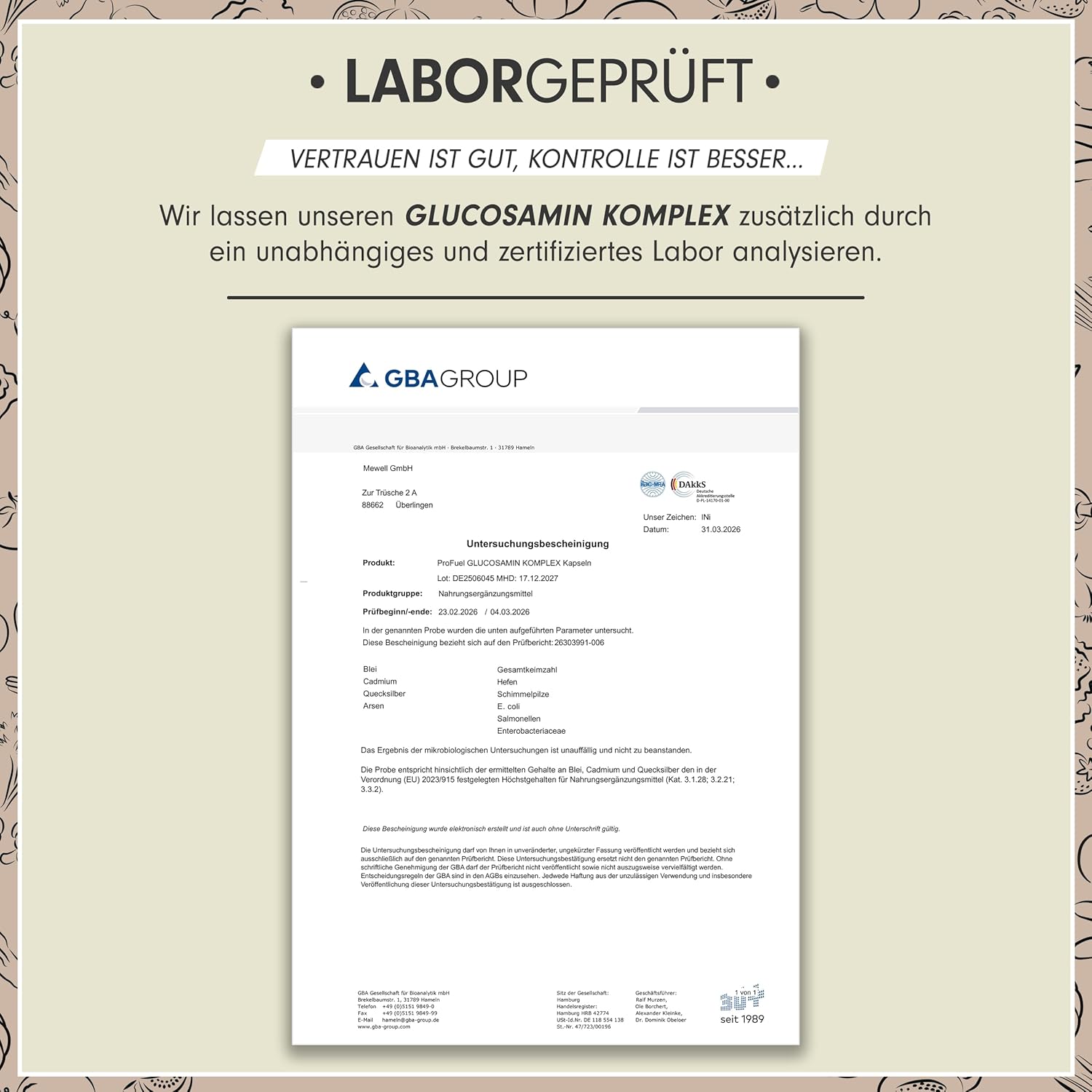 Thumbnail 4 de Glucosamin Komplex 180 Kapseln 💊