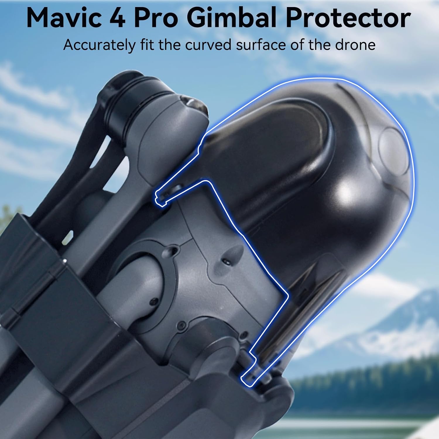 Detalle 2 de Craznick Mavic 4 Pro Lens Cap – Gimbal Protector Cover for DJI Mavic 4 Pro