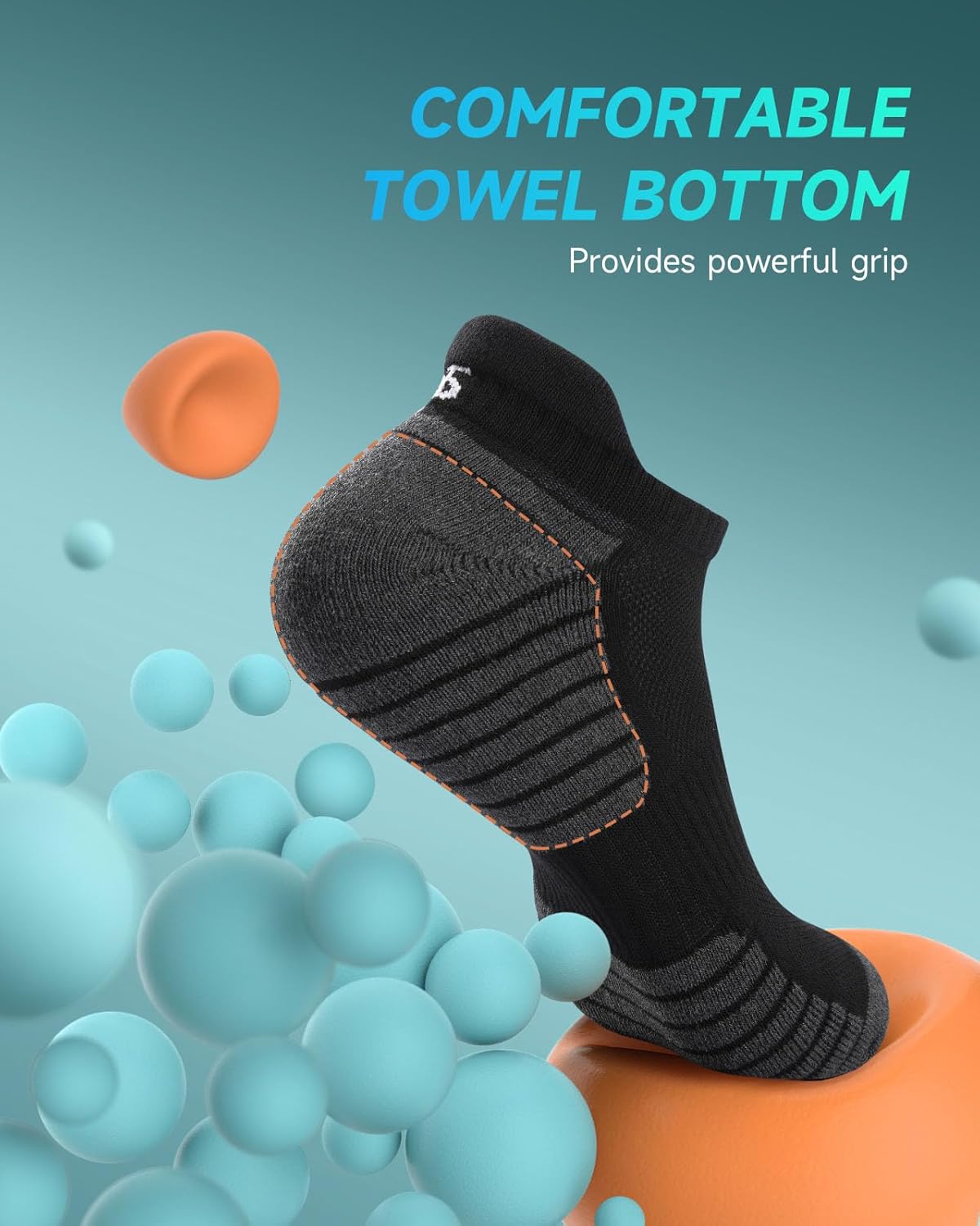 Thumbnail 2 de TANSTC Mens Running Socks, 6 Pairs