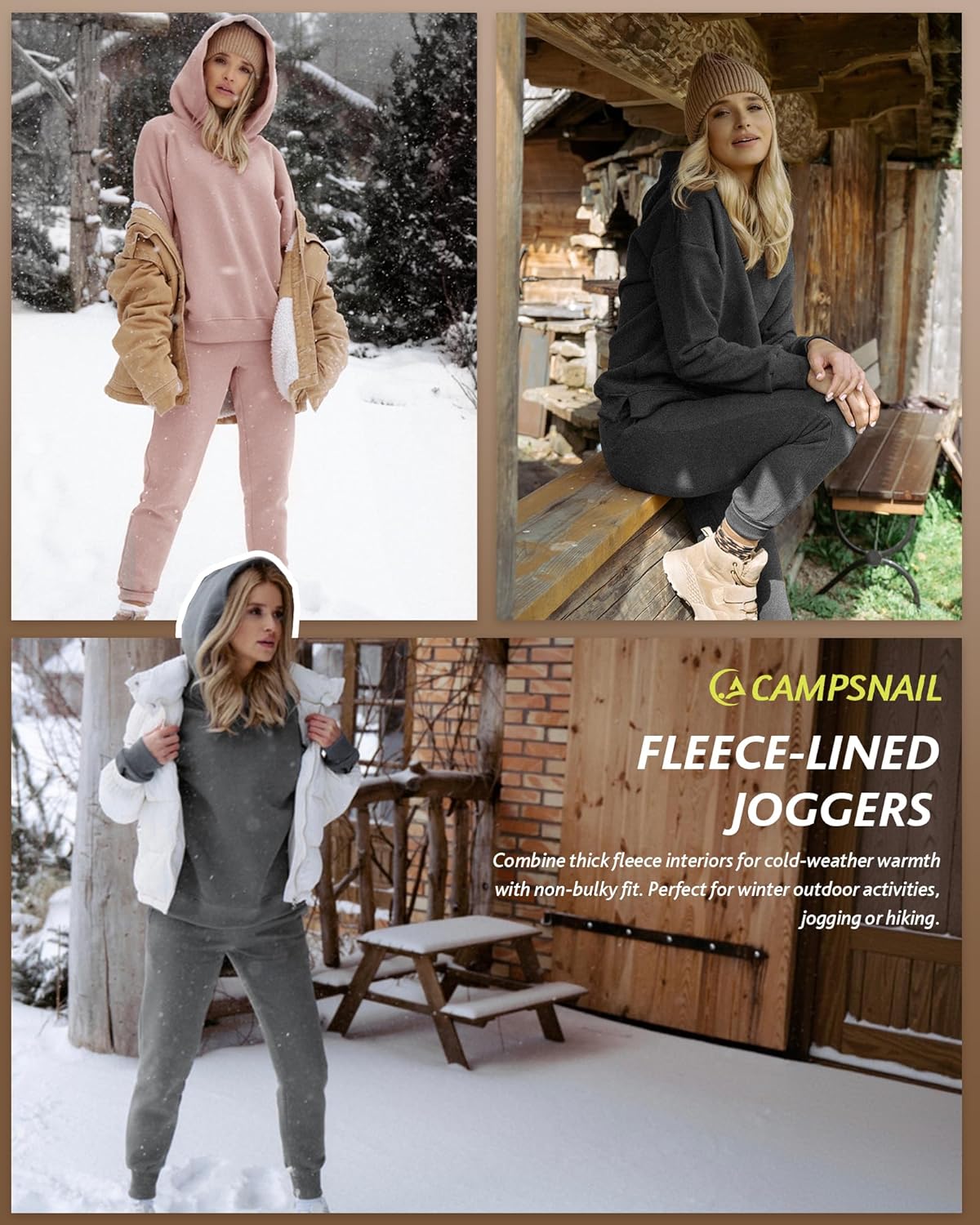 Thumbnail 3 de CAMPSNAIL Fleece Lined Sweatpants Women