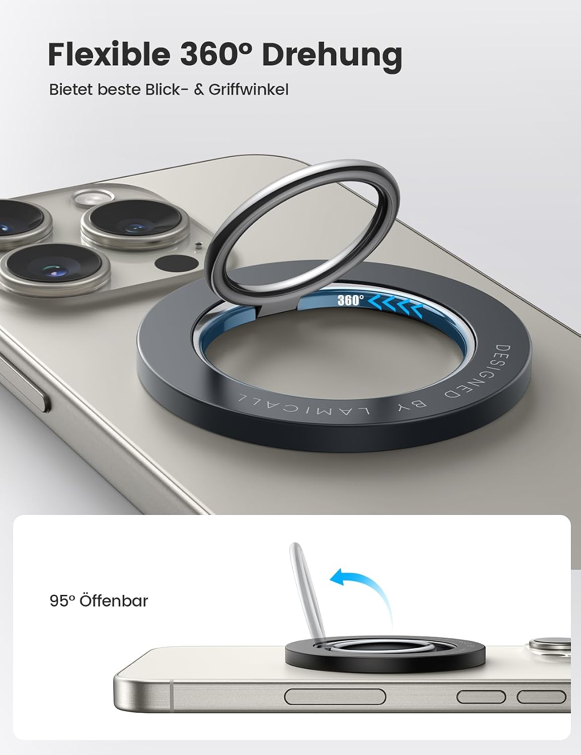 Detalle 2 de Lamicall MagSafe Ring 4,5 mm