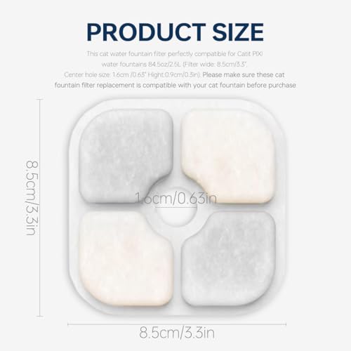 Thumbnail 6 de Filtre Acmerota pour fontaine Catit PIXI – Lot de 18 filtres de rechange