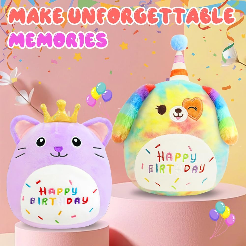 Thumbnail 5 de AMFUN 10" Purple Birthday Cat Plush Pillow — A Cute, Gentle Companion for Kids and Families