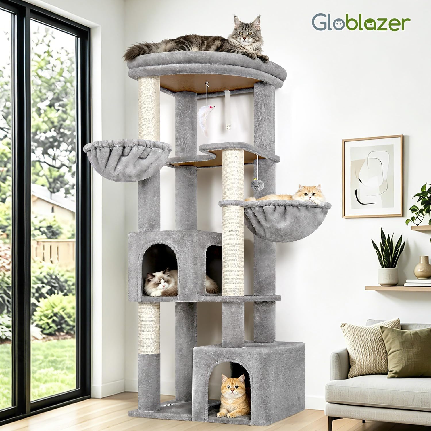 Thumbnail 6 de Globlazer Cat Tree, 64-inch