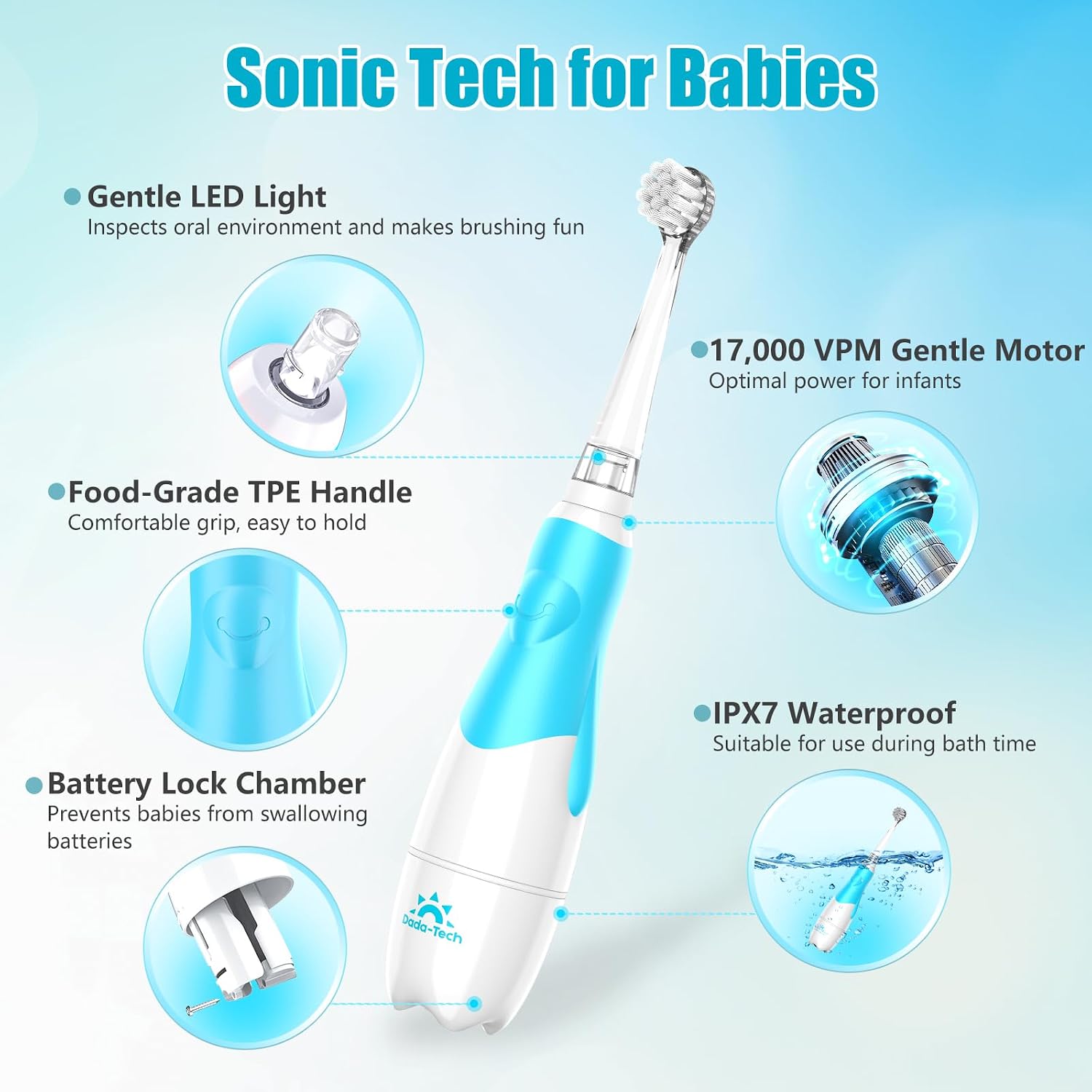 Thumbnail 3 de Dada-Tech Baby Electric Toothbrush 0–3 years