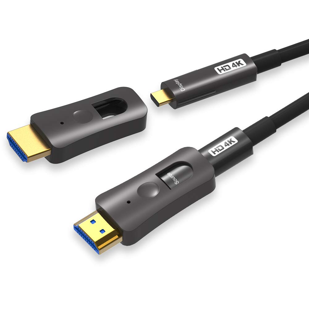 Thumbnail 3 de YIWENTEC HDMI Fiber Cable 4K@60Hz – 20m, HDCP 2.2, 18Gbps, 4:4:4