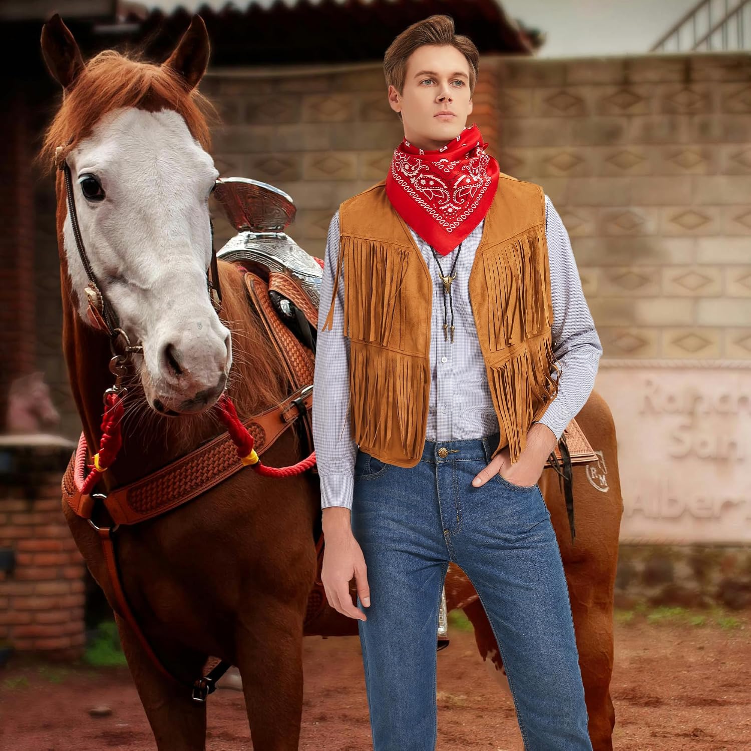 Thumbnail 5 de Firecos Cowboy cosplay western, 4 pièces