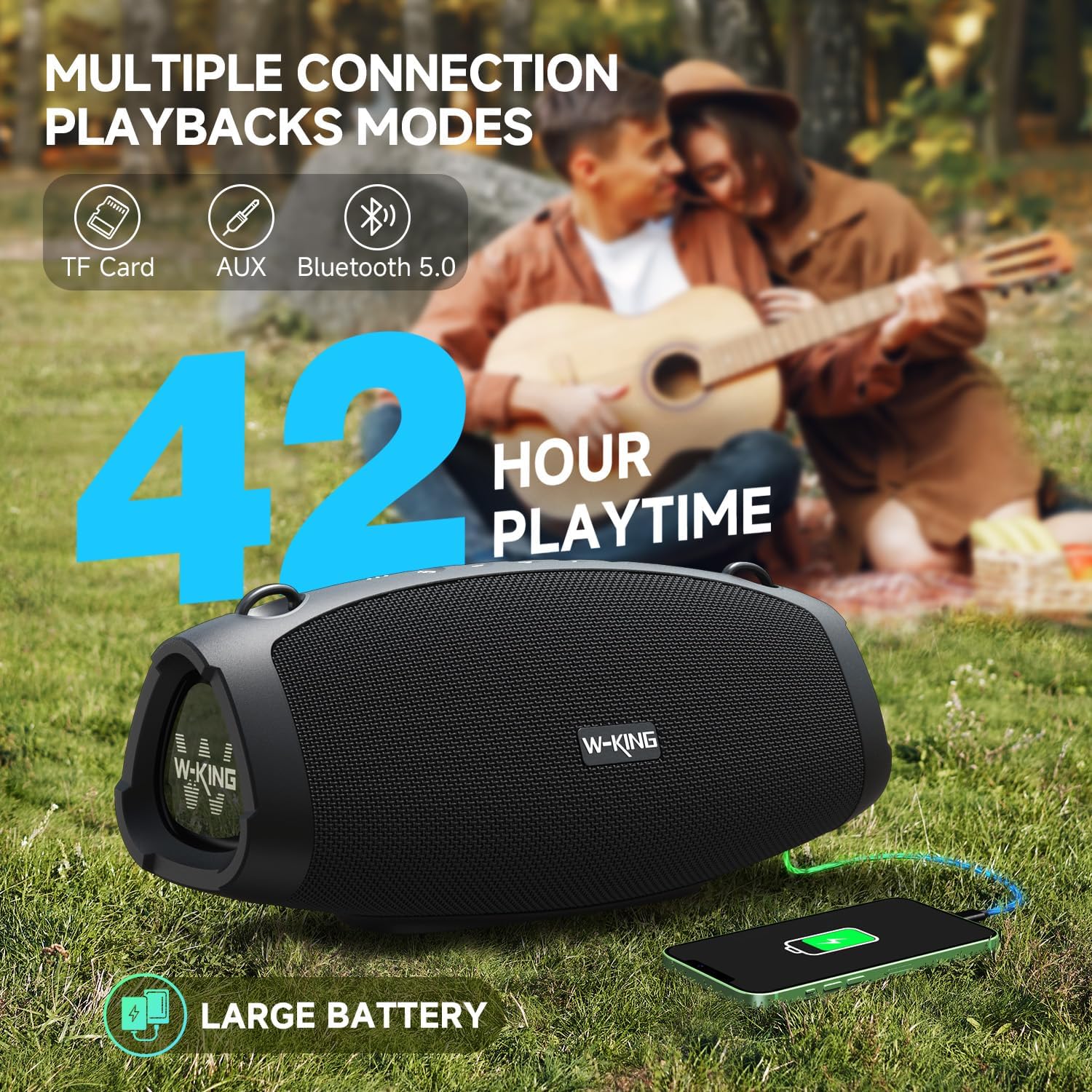 Thumbnail 5 de W-KING 120W Bluetooth Speaker