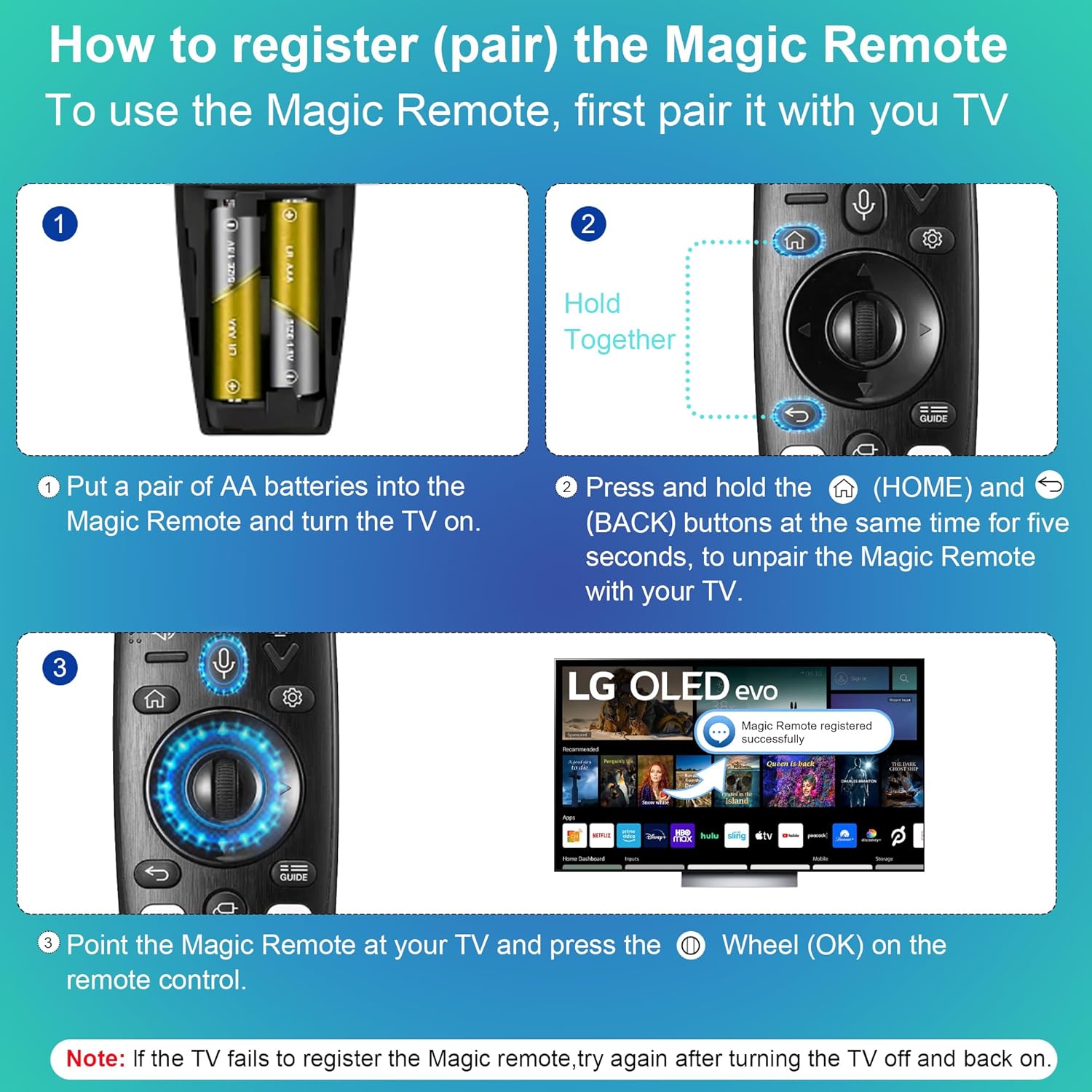 Thumbnail 5 de LG Magic Remote AKB75855501 Replacement