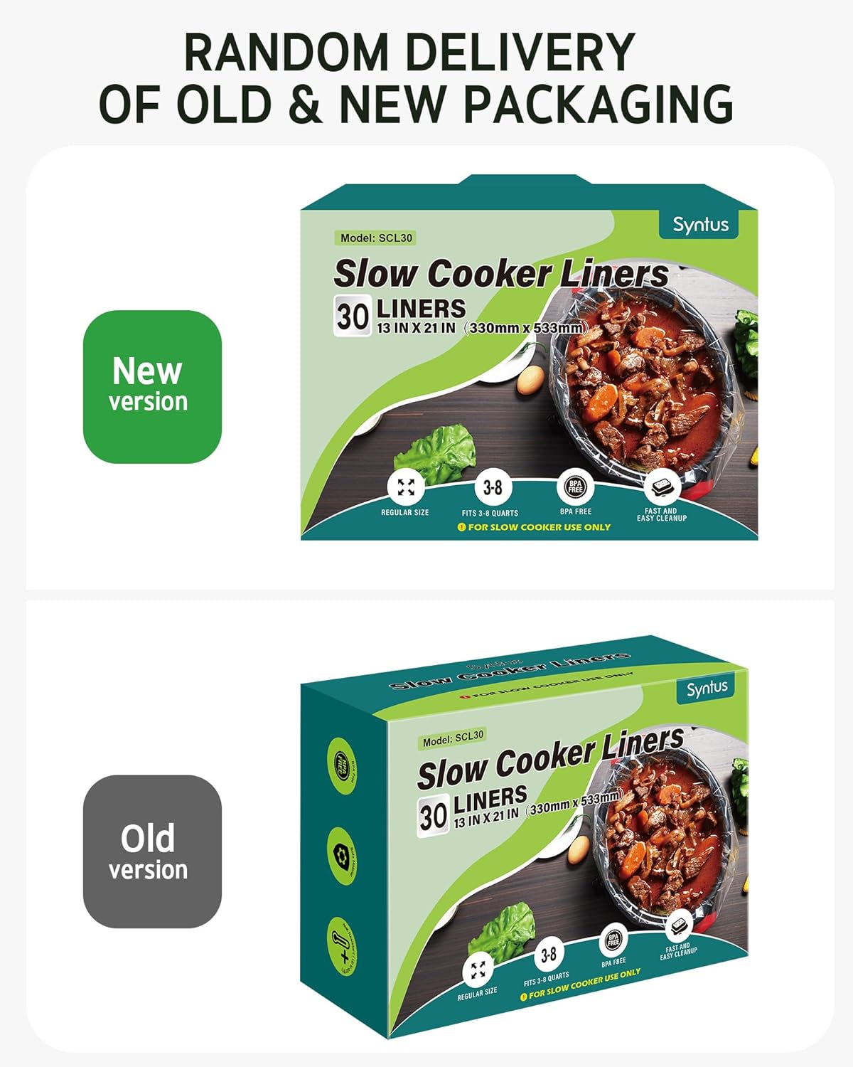 Detalle 2 de Syntus Slow Cooker Liners 30 Count 🍲