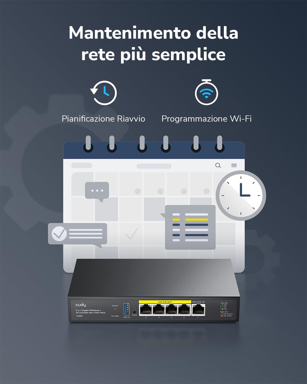 Thumbnail 6 de Cudy C200P controller Wi‑Fi e VPN 60 W