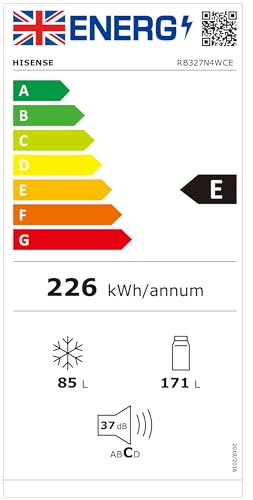 Thumbnail 9 de Hisense RB327N4WCE 55cm Freestanding Fridge Freezer (256L) with Total No Frost
