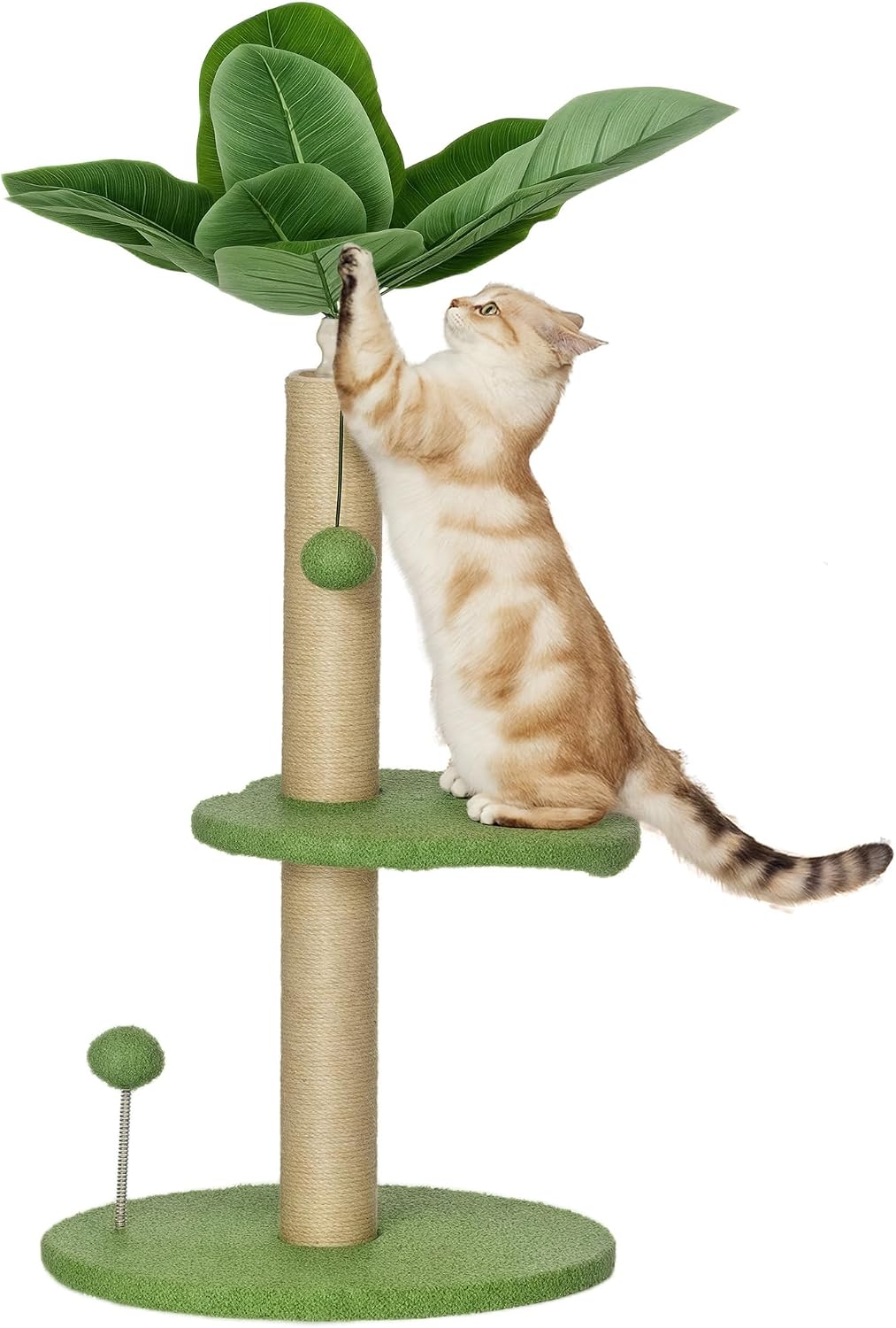 Detalle de PawHut arbre à chat 83 cm Vert