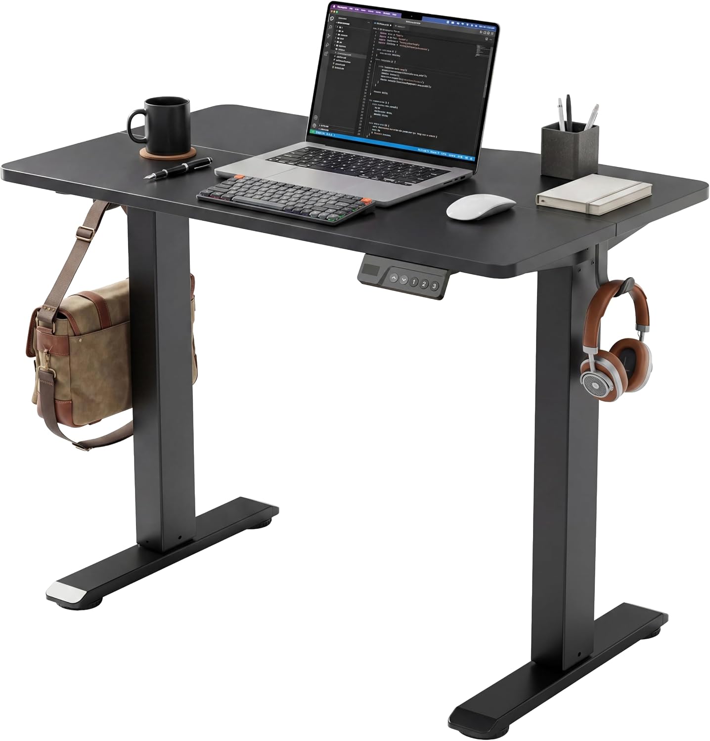 Detalle de Claiks P1.01.001.0034 Electric Standing Desk, 32 x 19-Inch Black