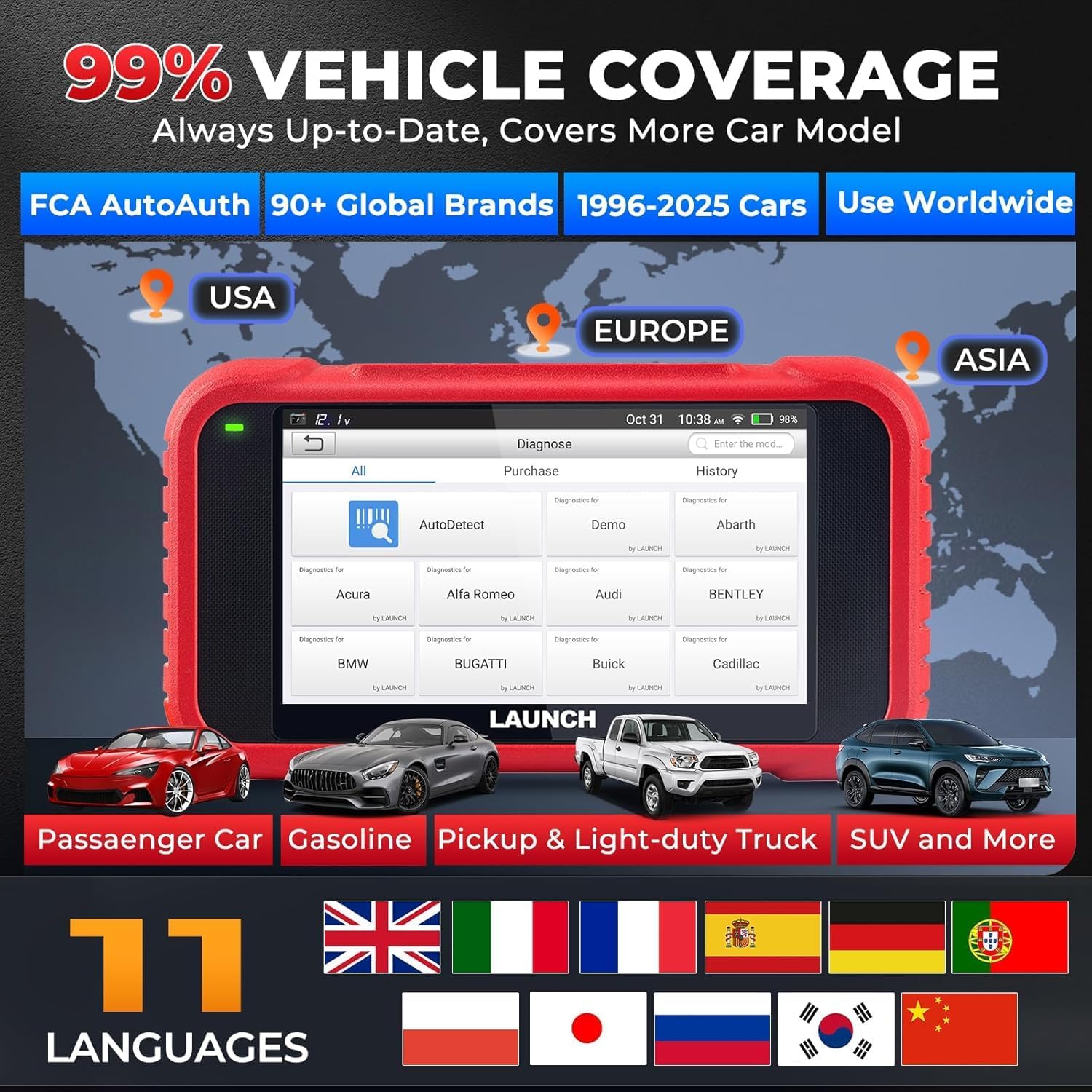 Thumbnail 4 de LAUNCH CRP129E V3.0 diagnóstico OBD2