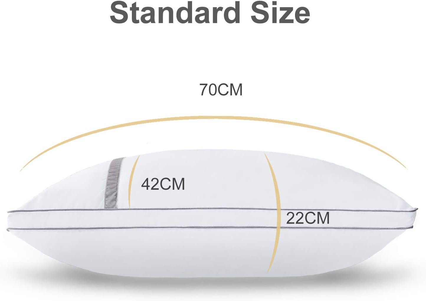 Thumbnail 6 de BedStory Standard 42x70cm supportive pillows