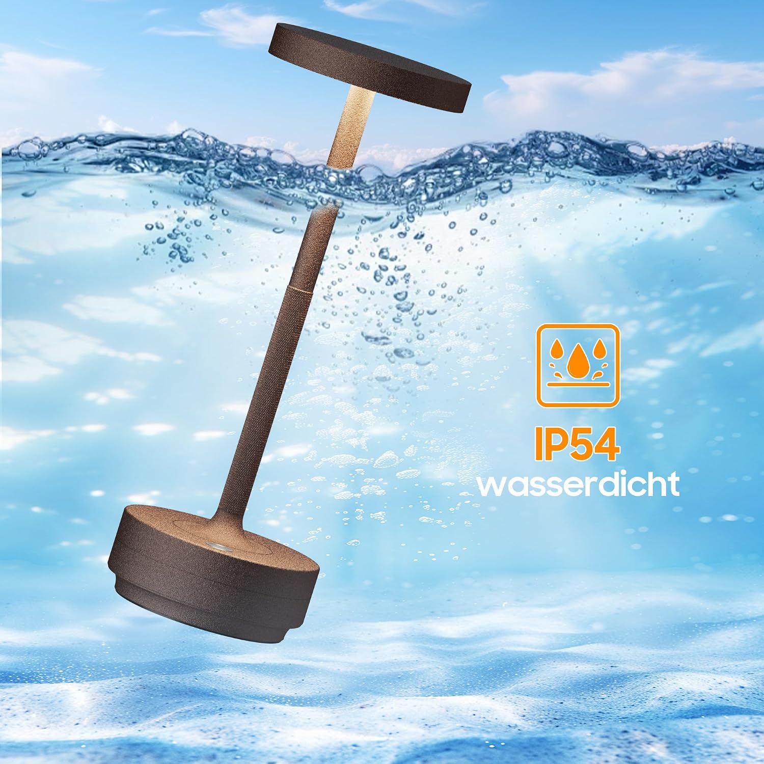 Detalle de SLSMD Lampada da tavolo senza fili LED 2 pezzi, ricaricabile 5000mAh, dimmerabile, 3 modalità di luce