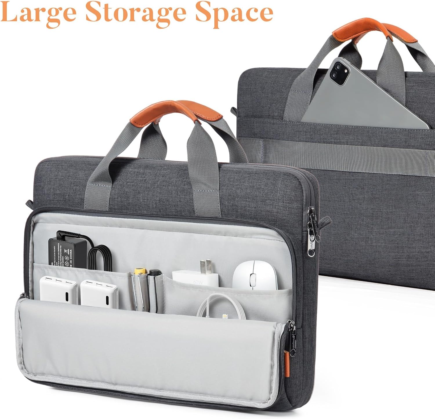 Thumbnail 5 de bagasin 15.6–17.3 inch laptop shoulder bag (air-cushion edges, water-repellent toploader)