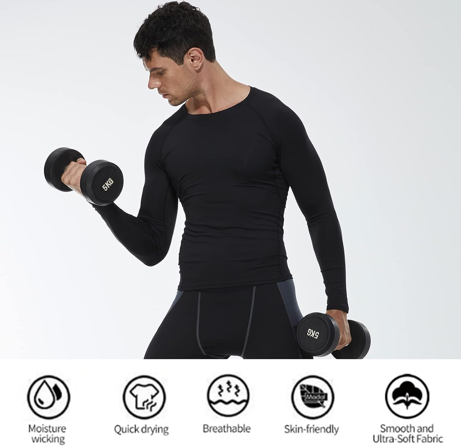 Thumbnail 4 de SPVISE Compression Shirt Men 1 Pack