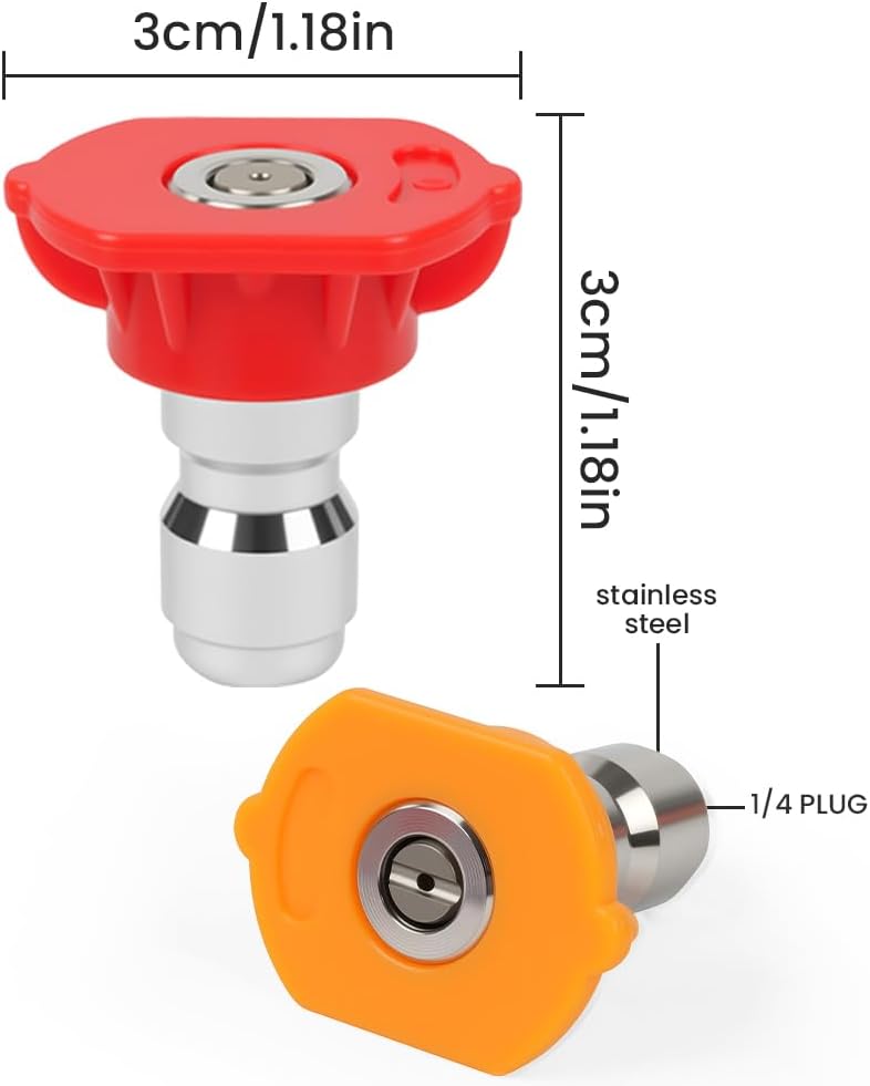 Thumbnail 1 de vsshe Set Ugelli Spruzzatori Idropulitrice 7pz – Ugelli a Pressione in Acciaio Inox per ESTERNI, Installazione 1/4