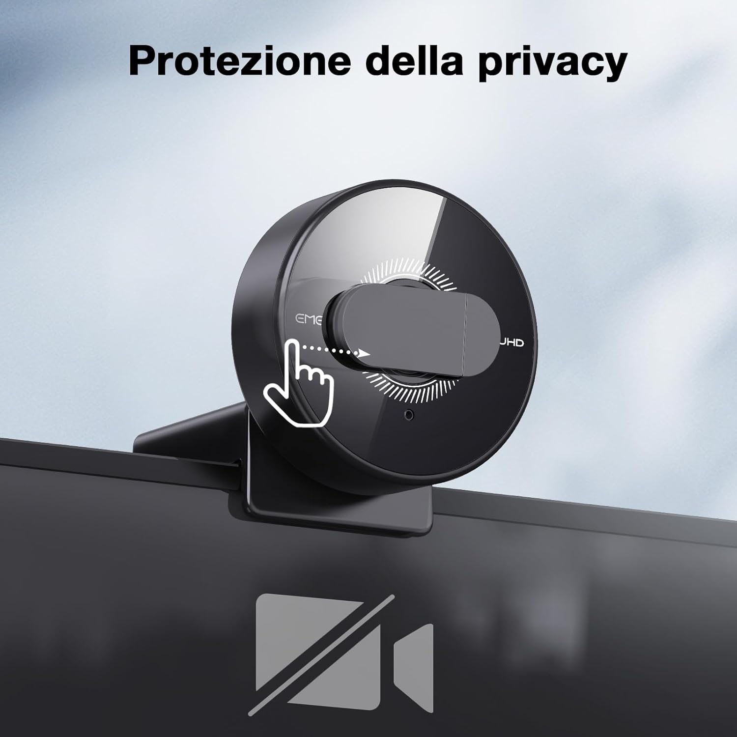 Thumbnail 4 de EMEET C950 4K Webcam PC – 8 MP, 4K UHD, AF PDAF, Microfono antirumore, FOV 73°, Privacy cover, USB 2.0