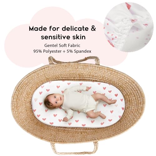 Detalle 2 de Yoofoss Baby Spannbettlaken 38x77/40x90 cm passtegleich 2er Pack