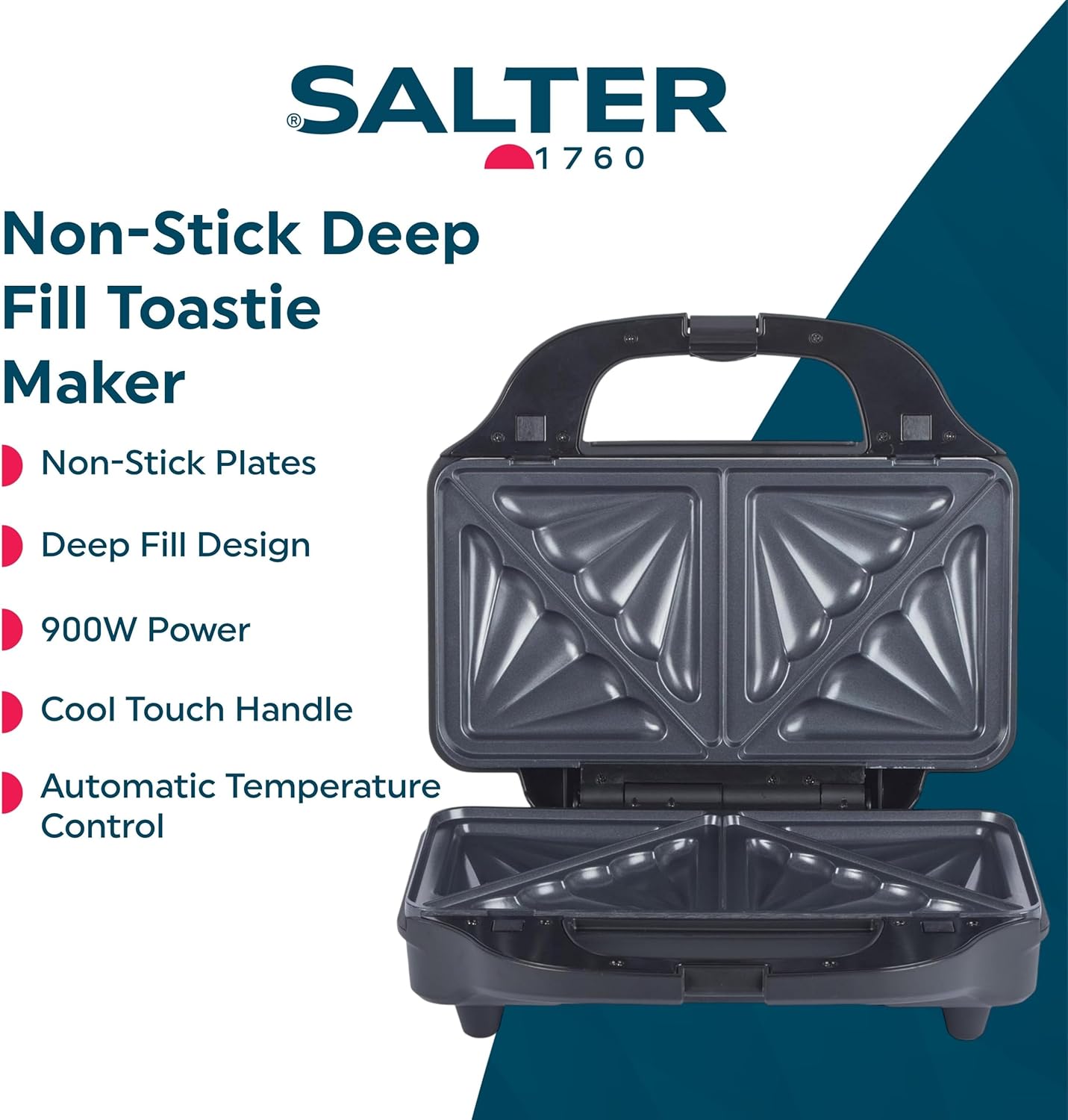 Thumbnail 1 de Salter EK2017 Sandwich Toaster 900W 🍞