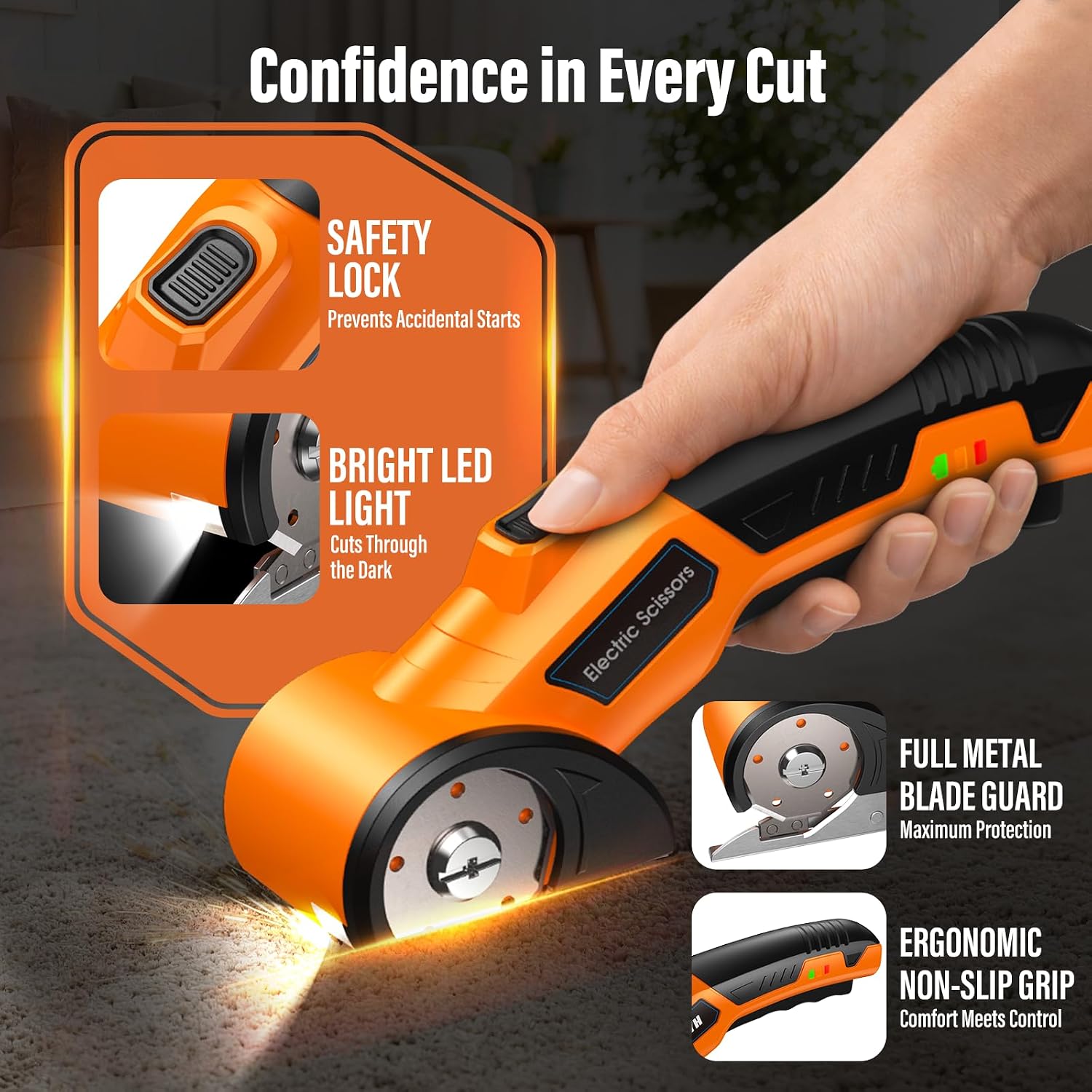 Detalle 2 de Electric cardboard cutter with 2500mAh battery