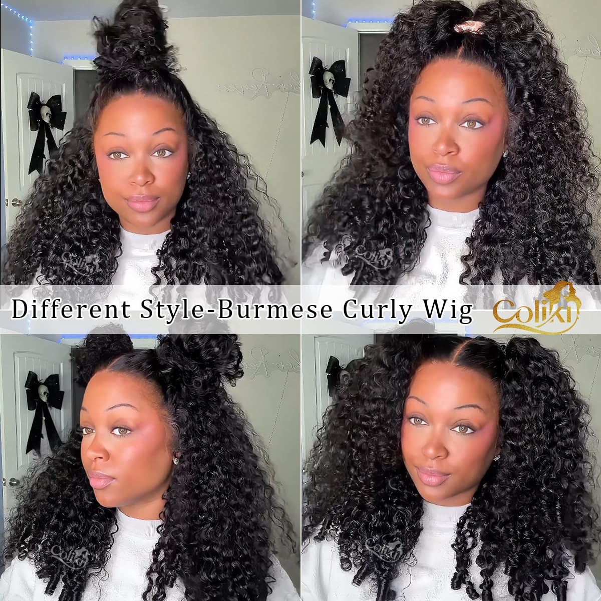 Thumbnail 6 de 250 Density Burmese Curly Human Hair 5x5 HD Lace Closure Wig (12A Virgin Raw) – 30 inch Wear & Go Glueless