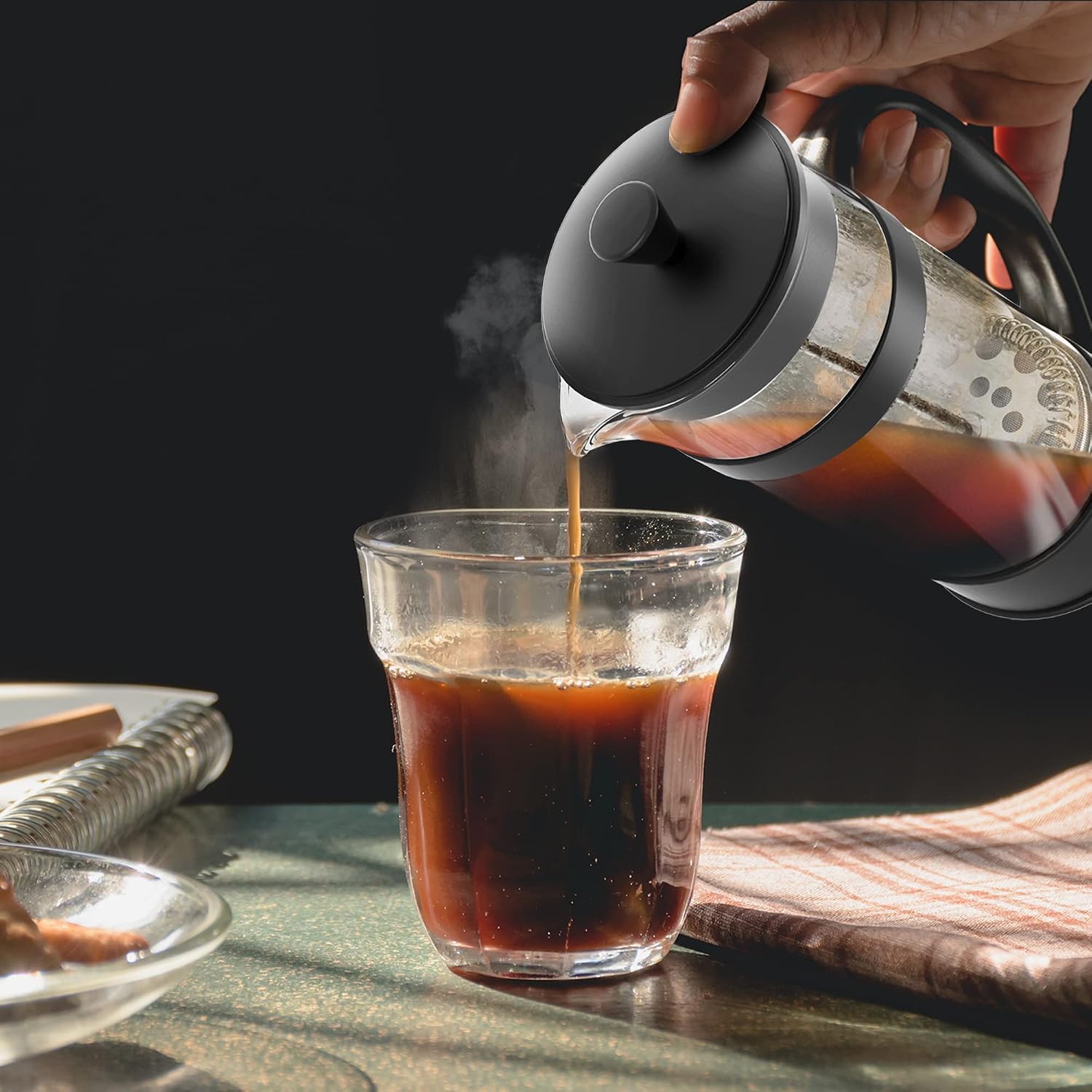 Thumbnail 6 de KICHLY EU0315 French press 1000 ml z potrójnym filtrem i szkłem borokrzemowym