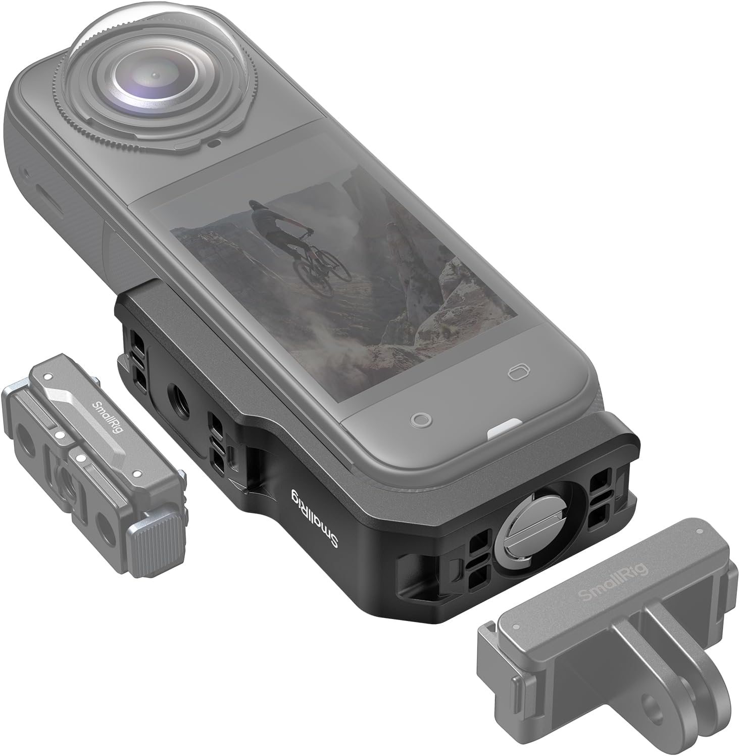 Detalle de Supporto verticale/orizzontale SMALLRIG per Insta360 X5/X4/X3 – sgancio rapido 1/4"-20 (5824)