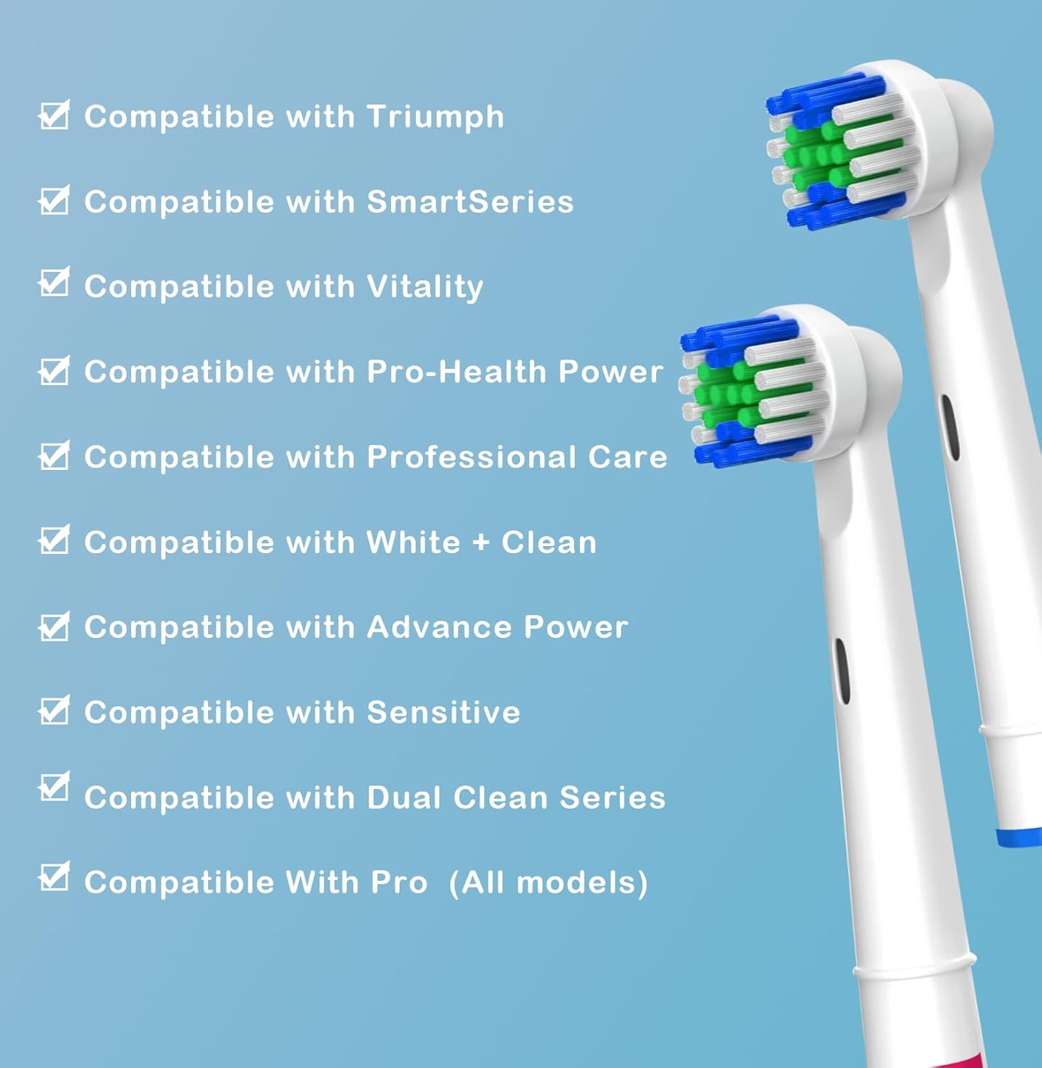 Detalle de Firik 16-Pack Replacement Brush Heads for Braun Oral-B Electric Toothbrushes