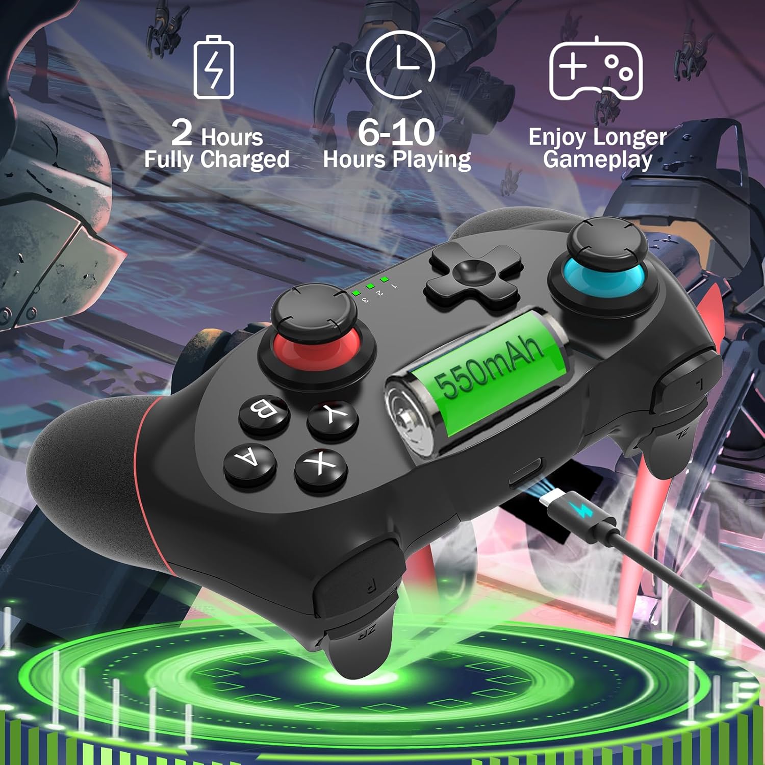 Thumbnail 5 de SPGOOD Wireless Controller 550 mAh