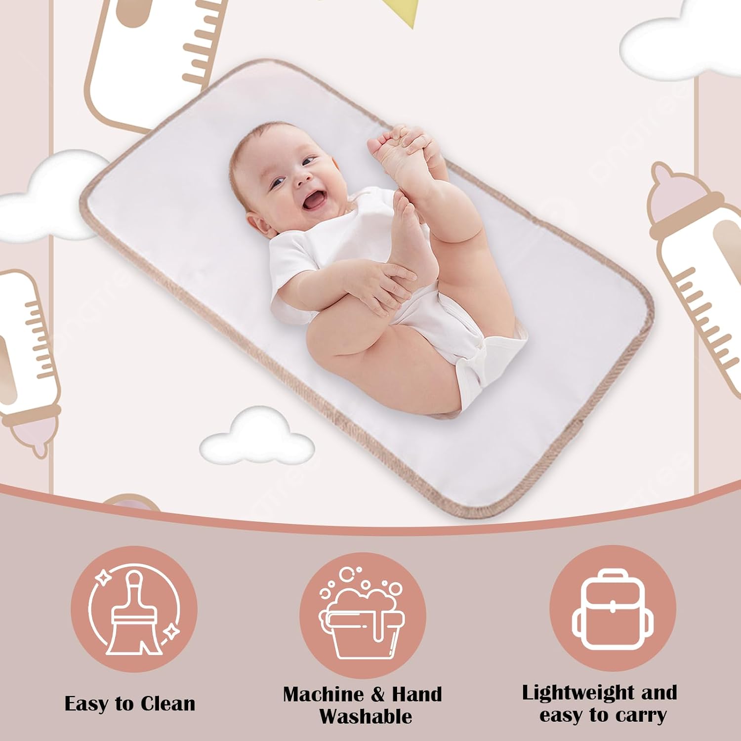 Thumbnail 5 de QILUCKY Portable Baby Changing Mat 🌟
