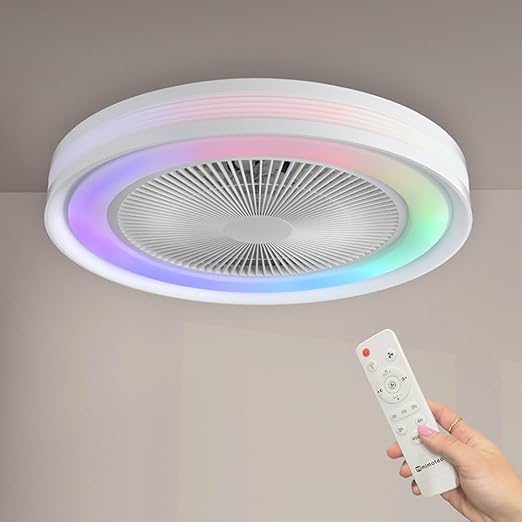 Detalle de M mimotec Ventilador de Techo LED Colors con Control Remoto
